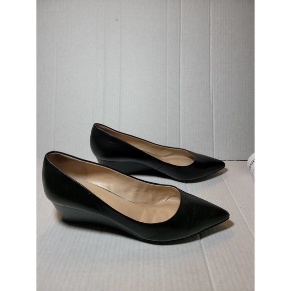 Franco Sarto Leather Wedge Women's Heels‎ Size 7.  reposhing a tad wide. - Picture 3 of 6
